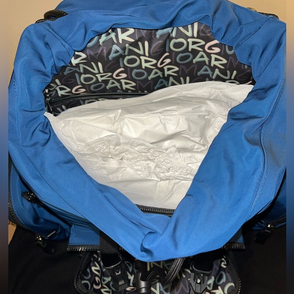 Authentic Giorgio Armani Blue Rucksack - Picture 6 of 15